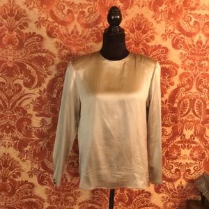 Ellen Tracy Vintage Blouse in Champagne